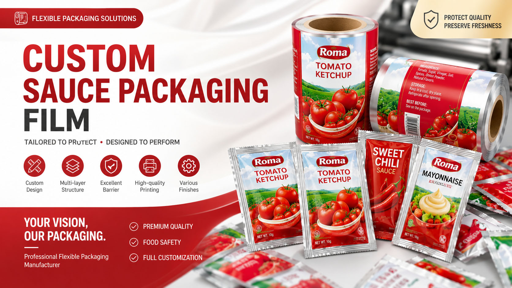 Custom Sauce Packaging Film Manufacturer - DQ PACK(1)