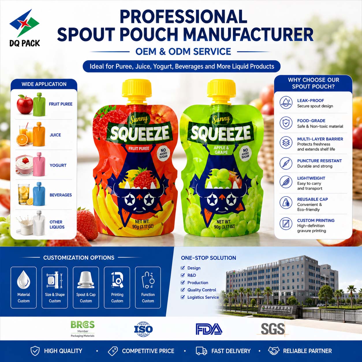Custom Stand up Spout Pouch for Baby Food Packaging Manufacturer- DQ PACK (5)