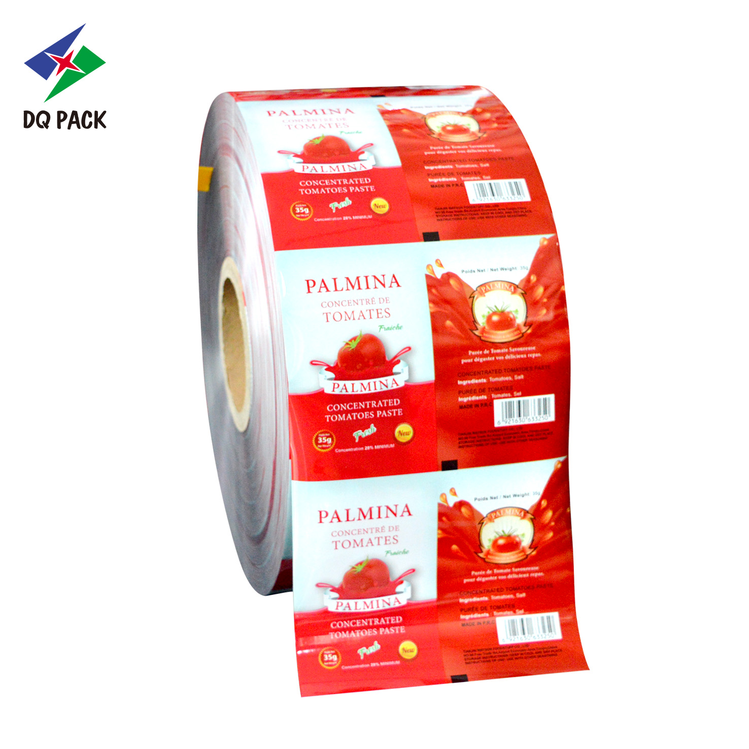 Flexible Automatic Roll Film for Organic Grain Form-Fill-Seal Packaging