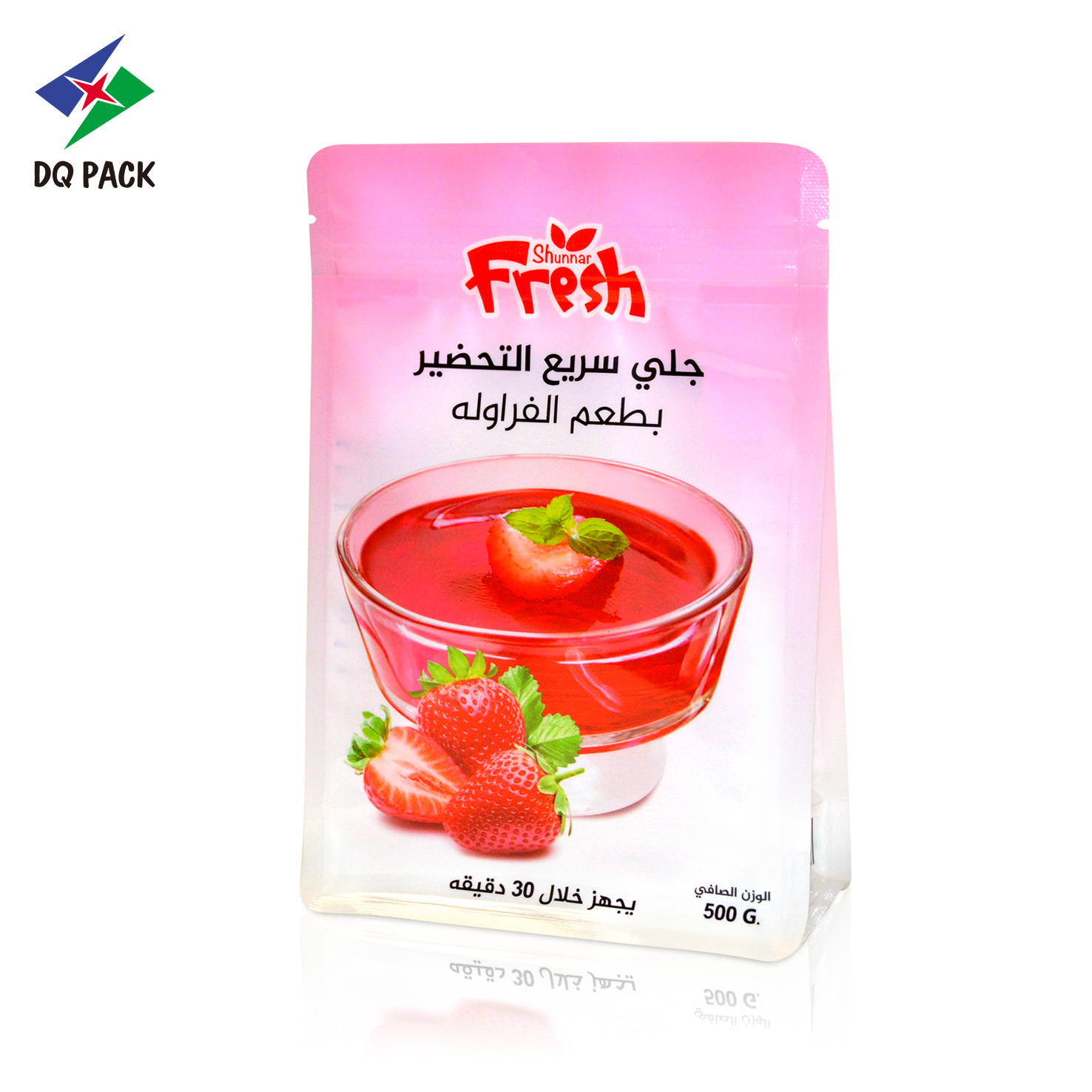 Stand Up Zipper Pouch 500g for Organic Grain Cookies